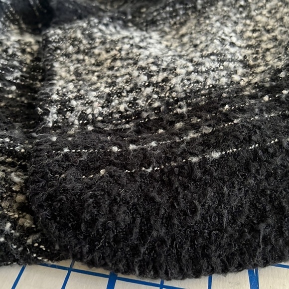 WOOLRICH RUANA/CAPE BLACK GREY ONE SIZE LIGHTWEIGHT LAYER MINIMALIST WARM - Picture 6 of 7